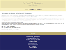 Tablet Screenshot of drdavidwhowington.com